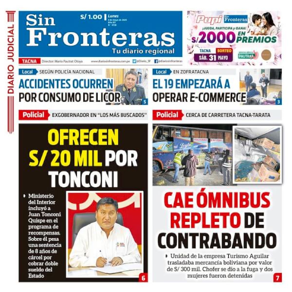 DIARIO SIN FRONTERAS TACNA