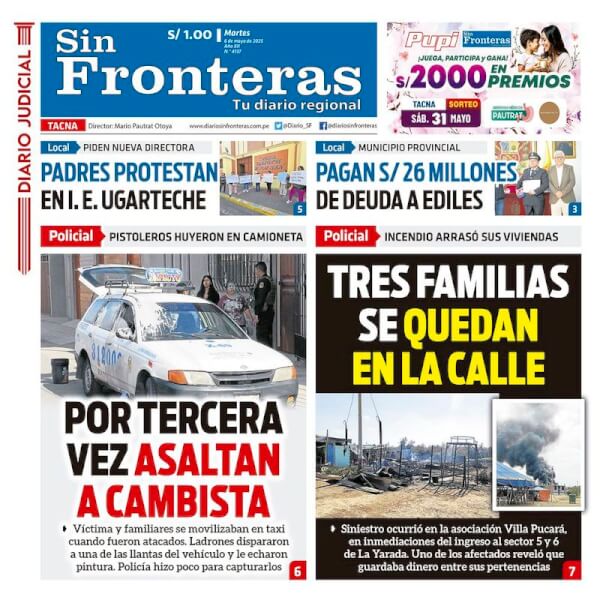 DIARIO SIN FRONTERAS TACNA