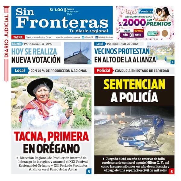 DIARIO SIN FRONTERAS TACNA