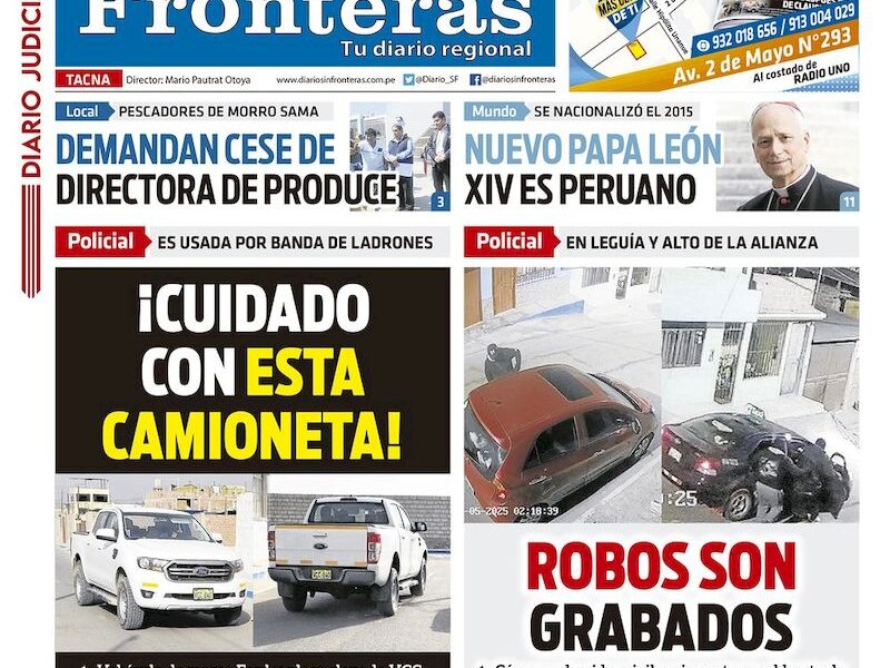 DIARIO SIN FRONTERAS TACNA