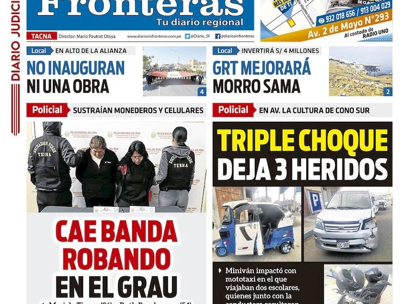 DIARIO SIN FRONTERAS TACNA