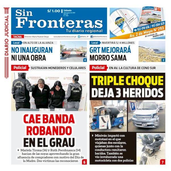 DIARIO SIN FRONTERAS TACNA