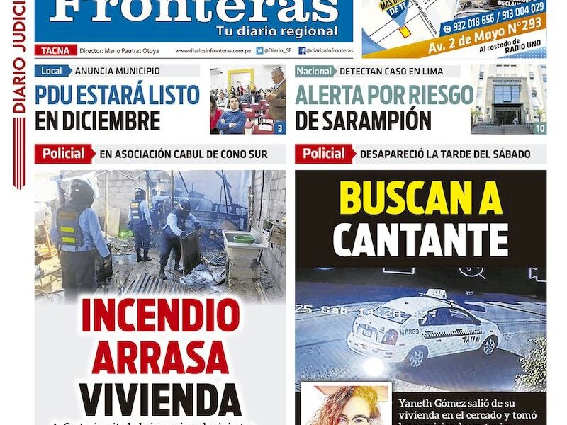 DIARIO SIN FRONTERAS TACNA