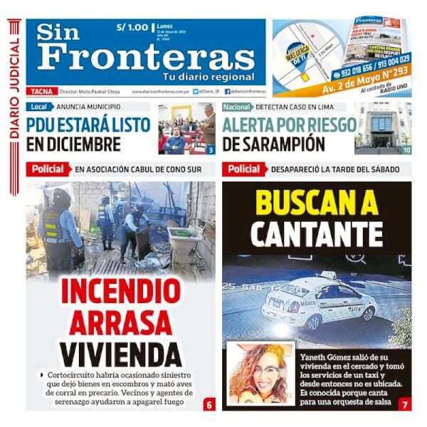 DIARIO SIN FRONTERAS TACNA
