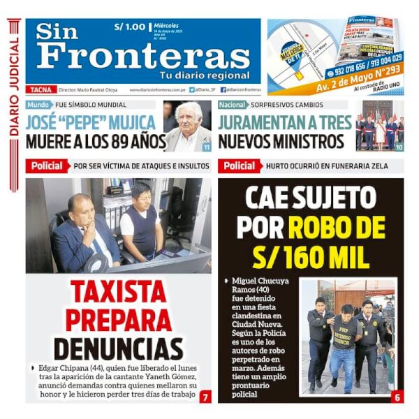 DIARIO SIN FRONTERAS TACNA