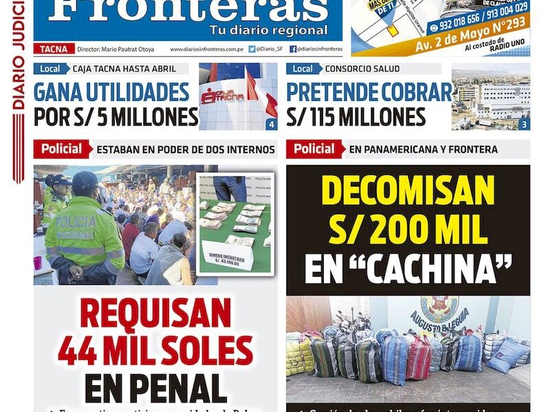 DIARIO SIN FRONTERAS TACNA