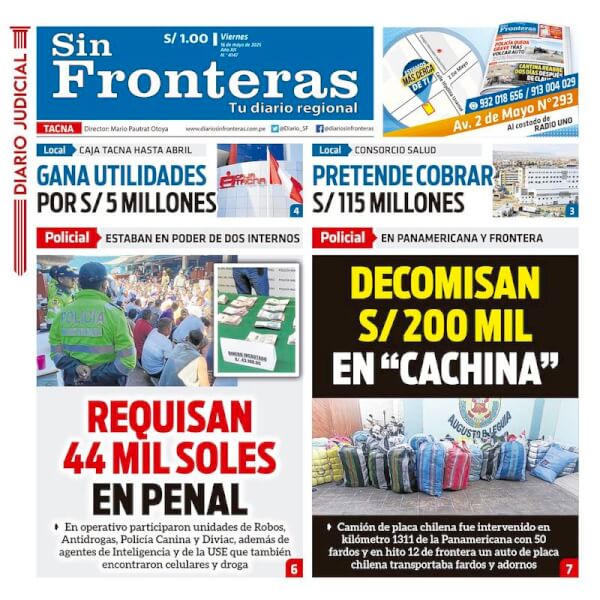DIARIO SIN FRONTERAS TACNA