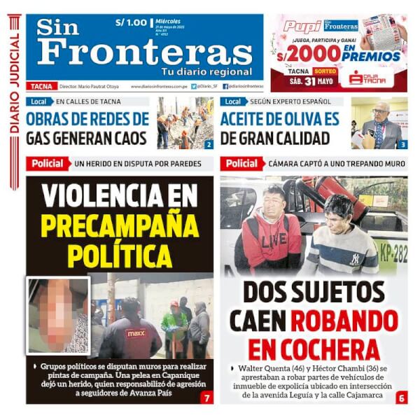 DIARIO SIN FRONTERAS TACNA