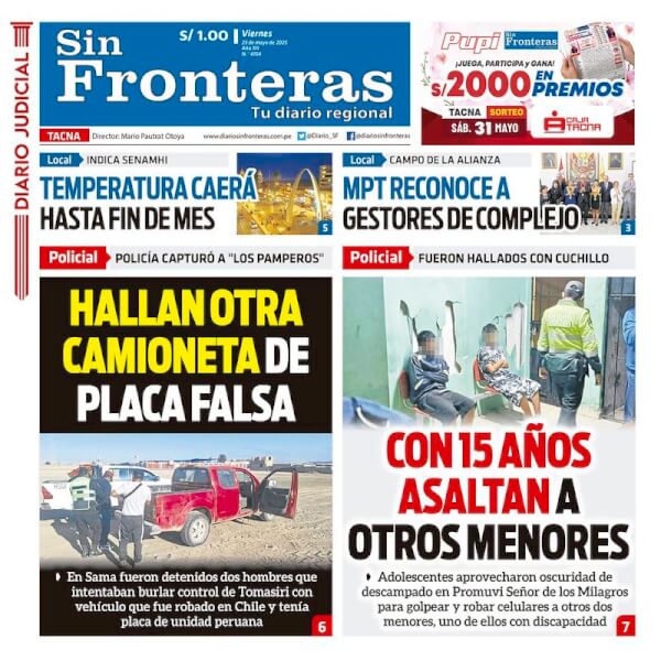 DIARIO SIN FRONTERAS TACNA