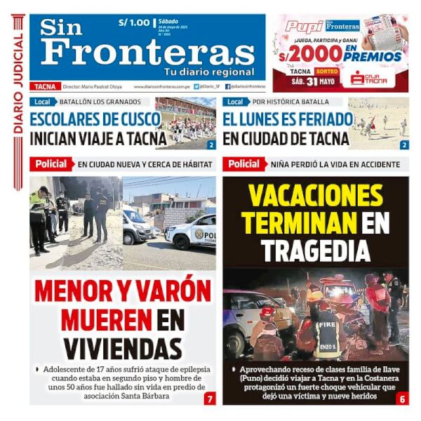 DIARIO SIN FRONTERAS TACNA