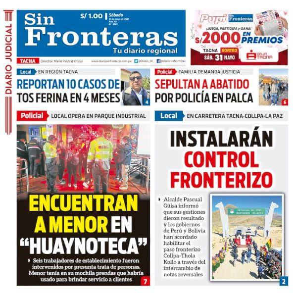 DIARIO SIN FRONTERAS TACNA