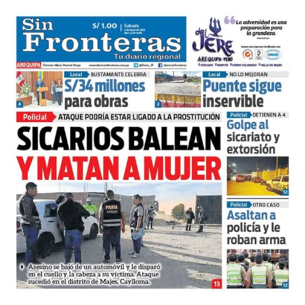 DIARIO SIN FRONTERAS AREQUIPA