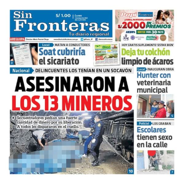 DIARIO SIN FRONTERAS AREQUIPA