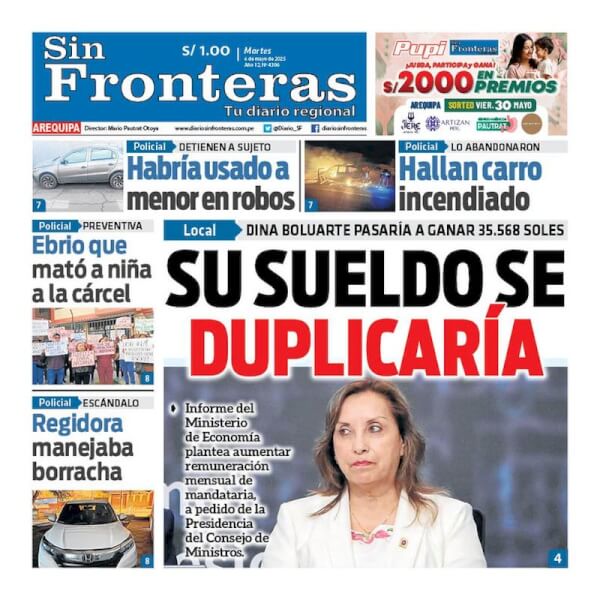 DIARIO SIN FRONTERAS AREQUIPA