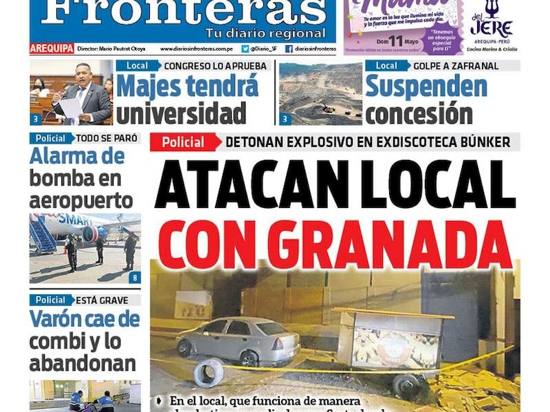 DIARIO SIN FRONTERAS AREQUIPA