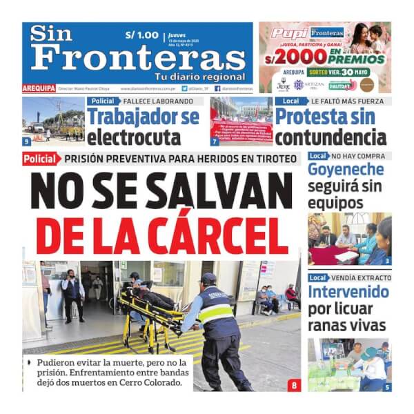 DIARIO SIN FRONTERAS AREQUIPA