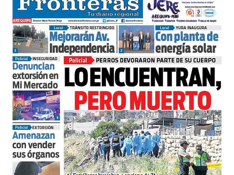DIARIO SIN FRONTERAS AREQUIPA