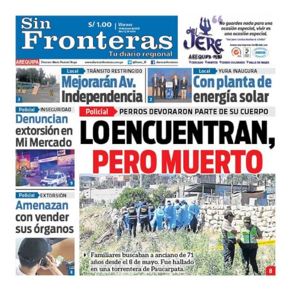 DIARIO SIN FRONTERAS AREQUIPA