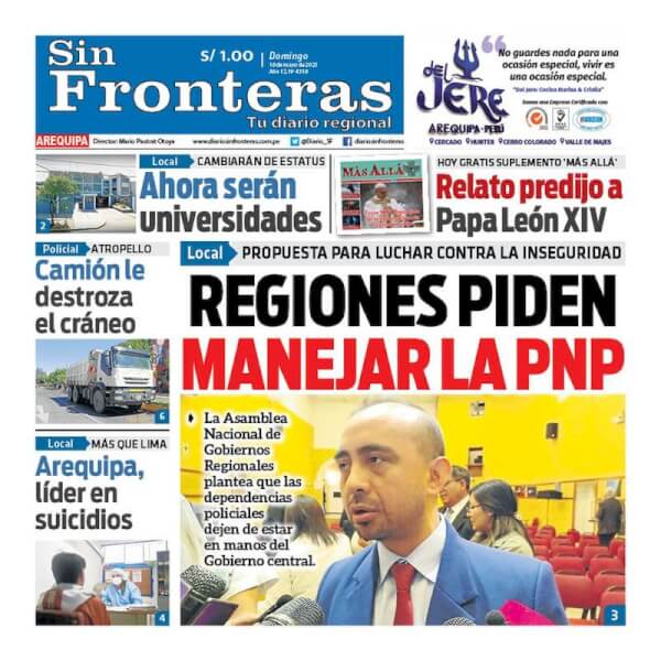 DIARIO SIN FRONTERAS AREQUIPA