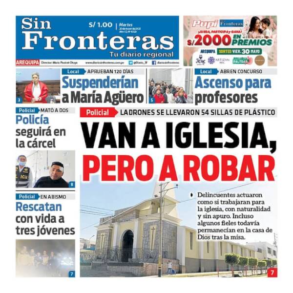 DIARIO SIN FRONTERAS AREQUIPA