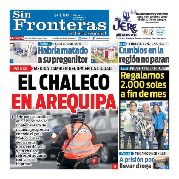DIARIO SIN FRONTERAS AREQUIPA