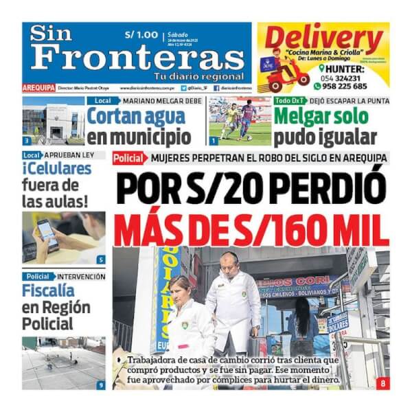 DIARIO SIN FRONTERAS AREQUIPA