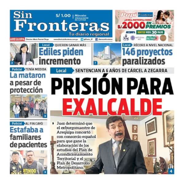 DIARIO SIN FRONTERAS AREQUIPA