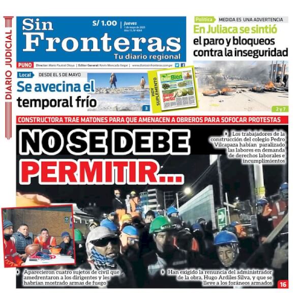 DIARIO SIN FRONTERAS PUNO