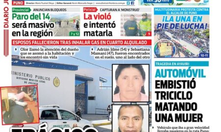 DIARIO SIN FRONTERAS PUNO