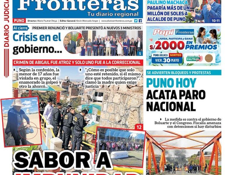 DIARIO SIN FRONTERAS PUNO