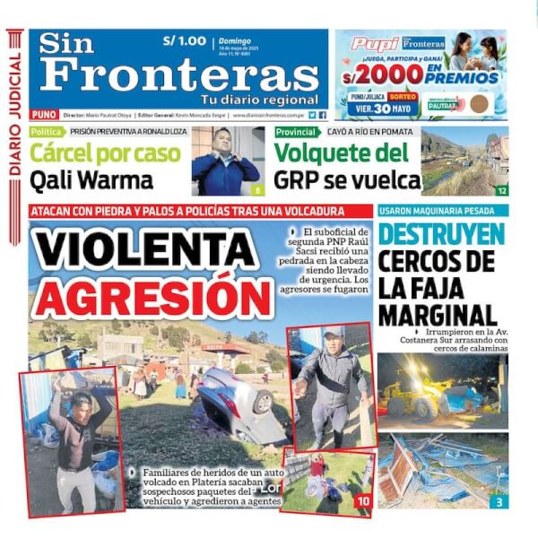 DIARIO SIN FRONTERAS PUNO