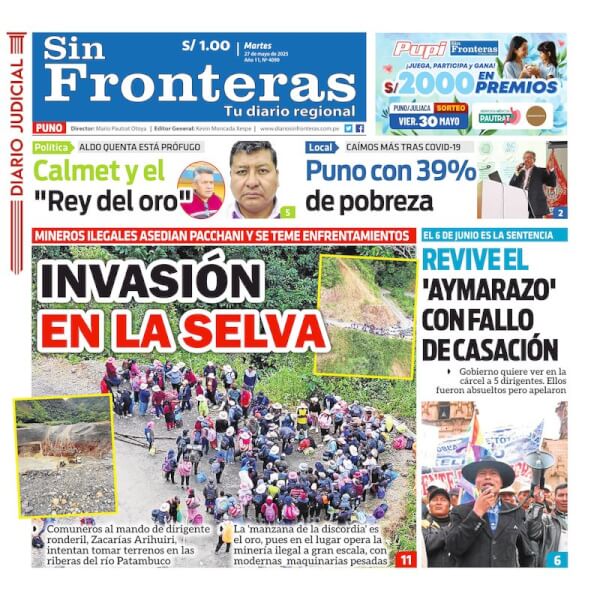 DIARIO SIN FRONTERAS PUNO