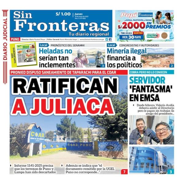 DIARIO SIN FRONTERAS PUNO
