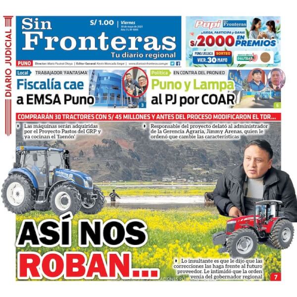 DIARIO SIN FRONTERAS PUNO