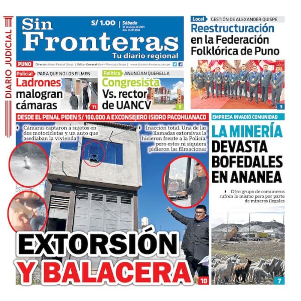 DIARIO SIN FRONTERAS PUNO