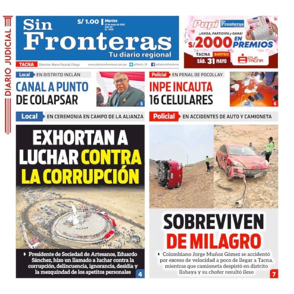 DIARIO SIN FRONTERAS TACNA
