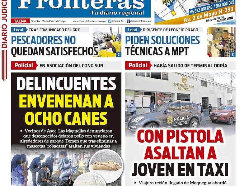 DIARIO SIN FRONTERAS TACNA