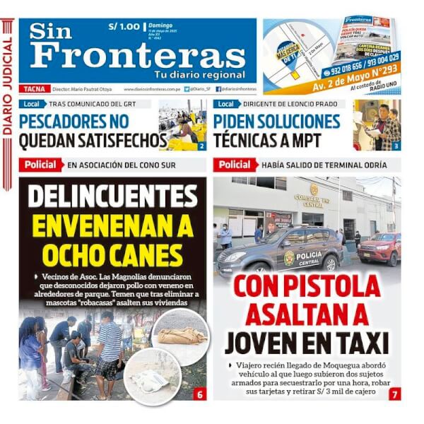 DIARIO SIN FRONTERAS TACNA