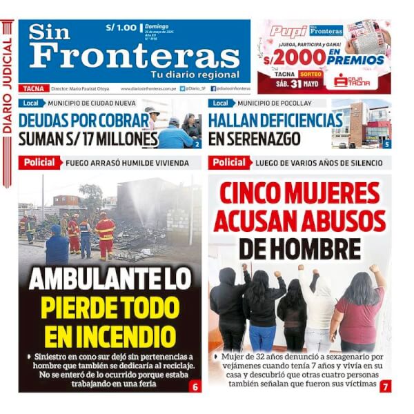 DIARIO SIN FRONTERAS TACNA