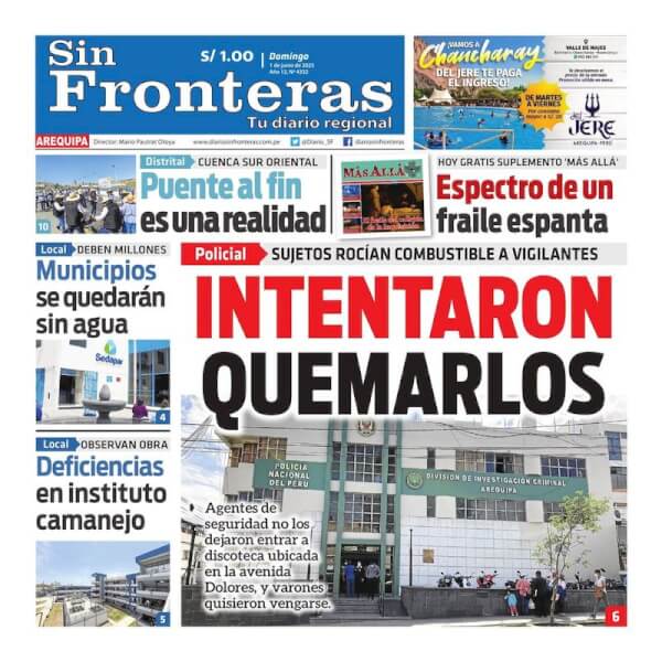 DIARIO SIN FRONTERAS AREQUIPA