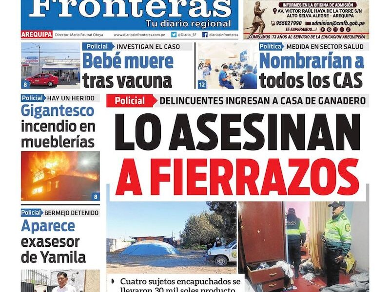 DIARIO SIN FRONTERAS AREQUIPA