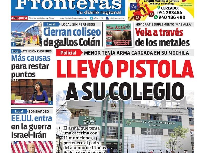 DIARIO SIN FRONTERAS AREQUIPA