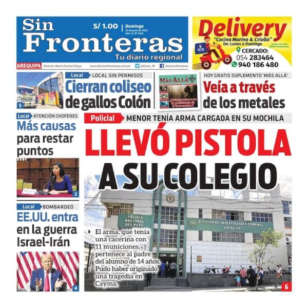 DIARIO SIN FRONTERAS AREQUIPA