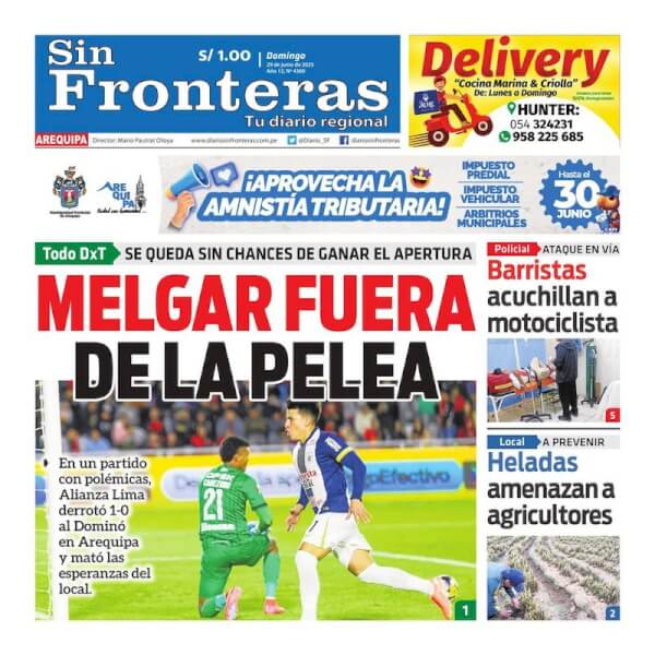 DIARIO SIN FRONTERAS AREQUIPA