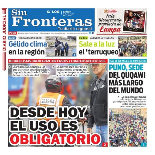 DIARIO SIN FRONTERAS PUNO