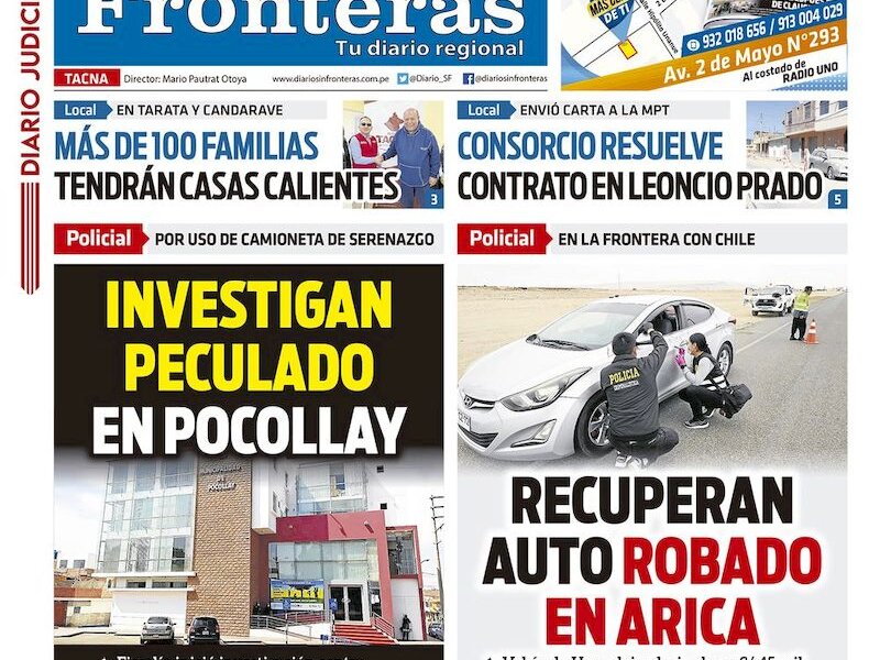 DIARIO SIN FRONTERAS TACNA