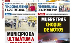 DIARIO SIN FRONTERAS TACNA