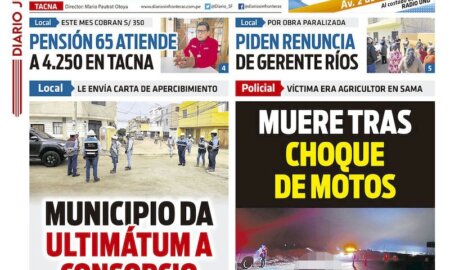 DIARIO SIN FRONTERAS TACNA