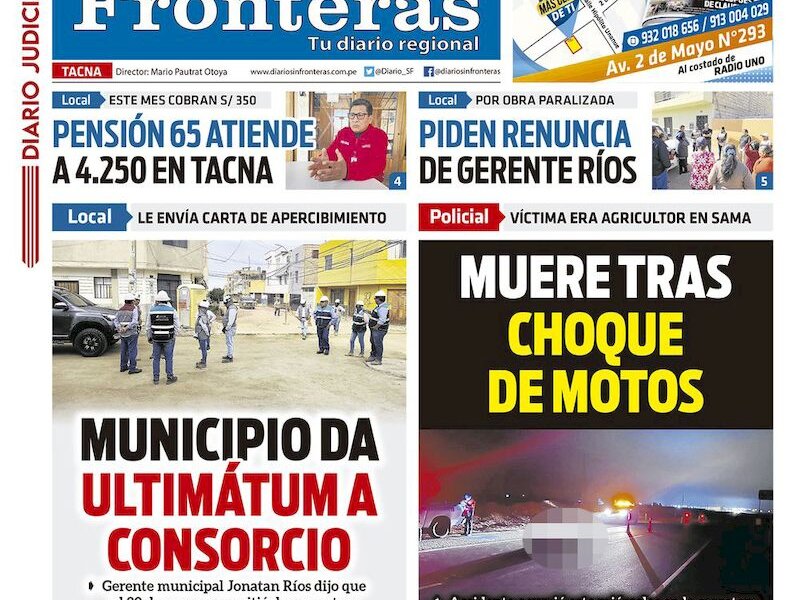 DIARIO SIN FRONTERAS TACNA