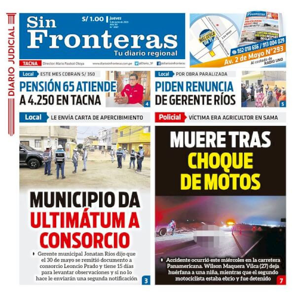 DIARIO SIN FRONTERAS TACNA
